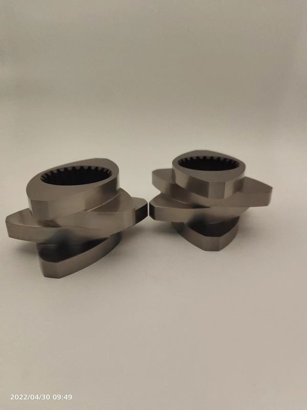 부식 저항성 쌍 나사 추출기 요소 12mm 600rpm 매시 블록 마모 저항성