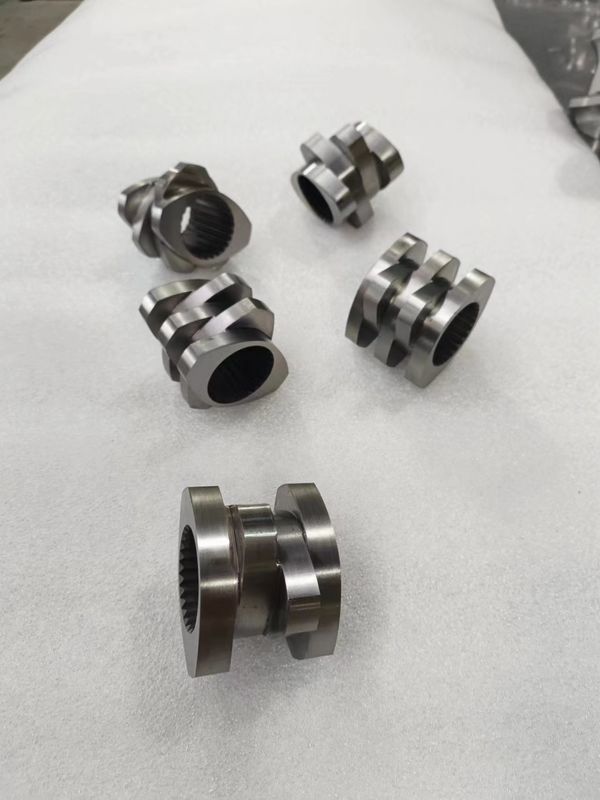 부식 저항성 쌍 나사 추출기 기계 높은 혼합을 위한 넥링 블록