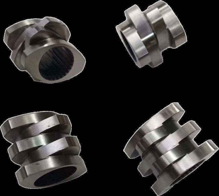 녹기 구역 쌍 나사 추출기 부품 30° 45° 60° 90° 각 나사 71mm OD