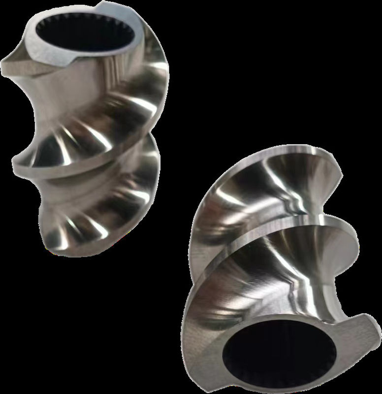 녹기 구역 쌍 나사 추출기 부품 30° 45° 60° 90° 각 나사 71mm OD