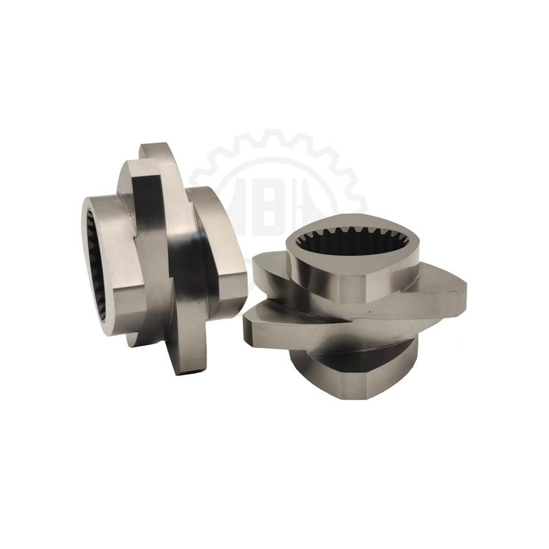 PVC 파이프 ABS PE 트윈 스크루 엑스트루더 부품을 위한 내구성 스퀴와 배럴