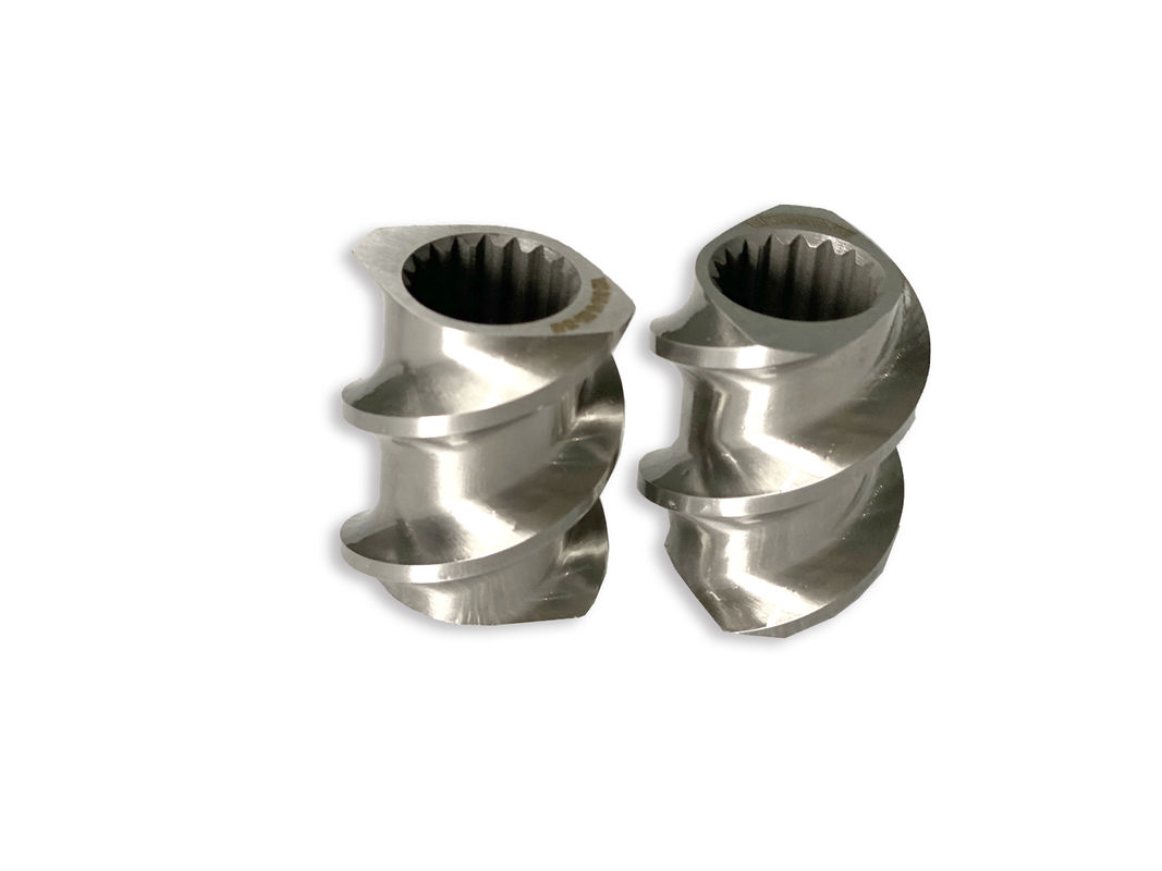 플라스틱 기계 58mm 쌍 나사 extruder 직사각형 스프라인 extruder 나사 요소와 M 1