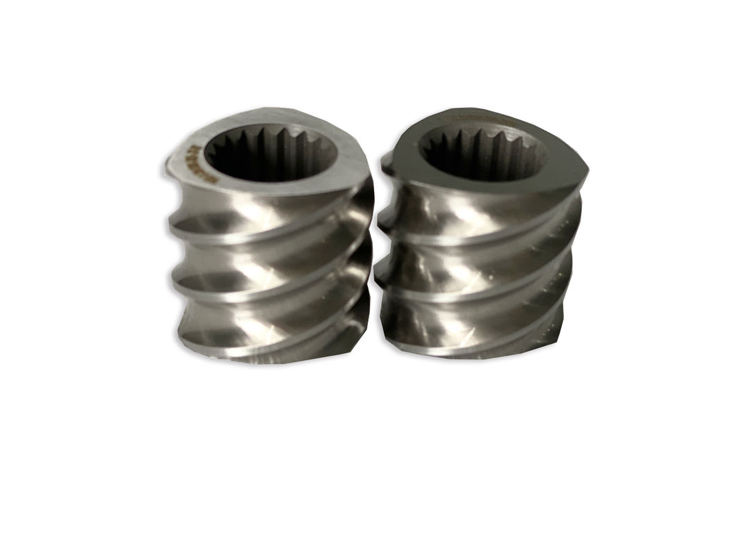 플라스틱 기계 58mm 쌍 나사 extruder 직사각형 스프라인 extruder 나사 요소와 M 1
