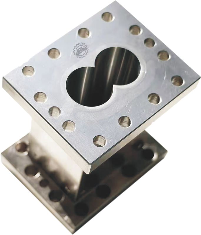 38CrMoAla 플라스틱 진압용 이중 나사 진압기 배럴 거울 끝 플라스틱 진압기 부품