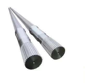 트윈 스크루 추출기 기계 맞춤형 재료 WPC 추출기 위해 진동 회전 스크루 요소