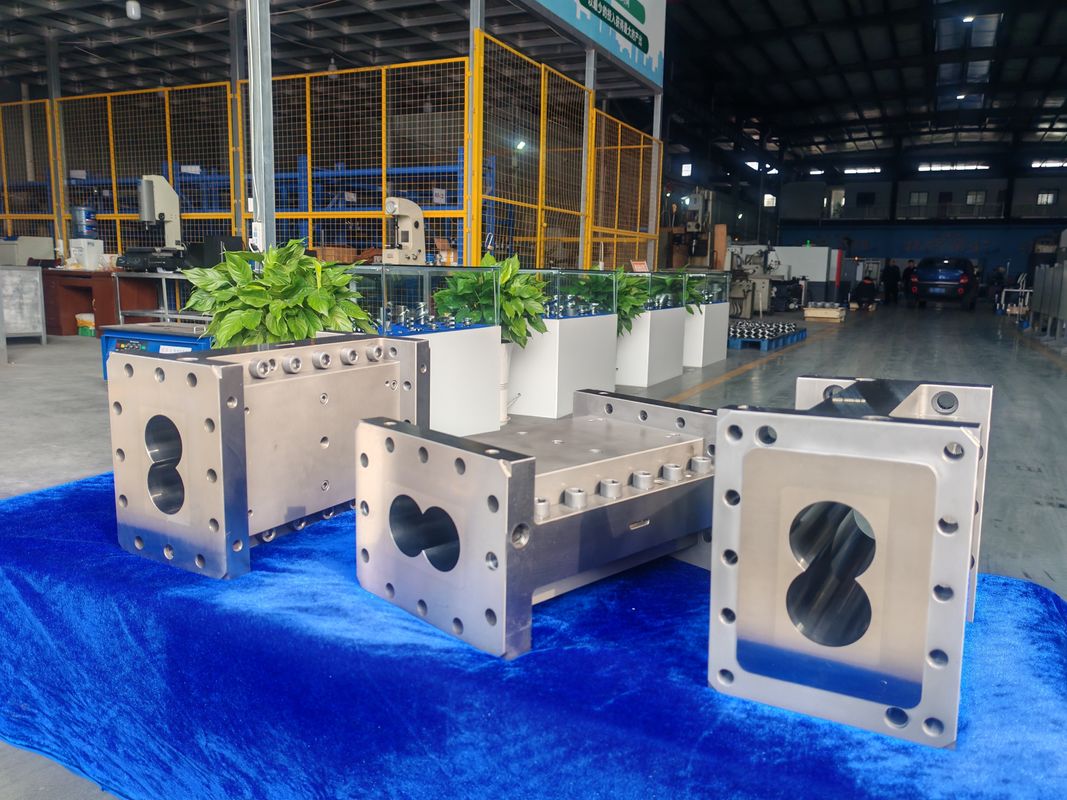 플라스틱 압출 라인용 트윈 스크류 압출기 기계용 맞춤형 CTE 75 배럴