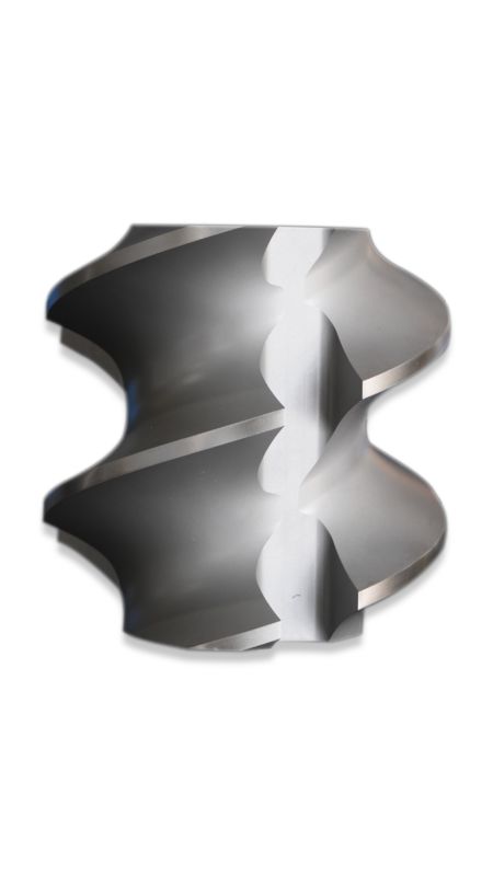 PP PE POM PVC PET 코로토레이팅 듀얼 스크루 플라스틱 기계용 나사 요소