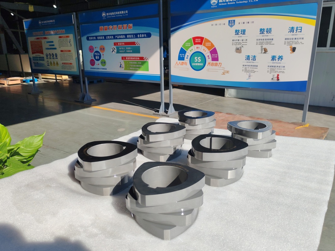 SZK 250 트윈 스크류 압출기 스크류 요소, ISO 9001 인증 및 맞춤형 옵션