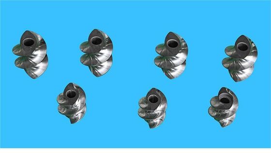 쌍 나사 추출기 granulator 액세서리  Meshing 블록 Kneading 블록에서 12mm -300mm