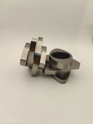 600rpm 맞춤형 쌍 나사 추출기 부품 스레드 블록 플라스틱 Granulator 액세서리
