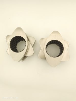 600rpm 맞춤형 쌍 나사 추출기 부품 스레드 블록 플라스틱 Granulator 액세서리