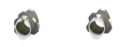 STS70 쌍 나사 추출기 부품 플라스틱 기계용 나사 및 배럴