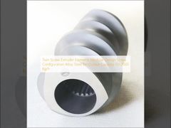 트윈 스크류 압출기 요소 모듈식 설계 스크류 구성 합금강, 생산량 50-2000 Kg/h